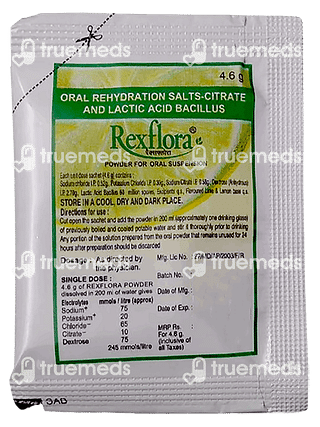 Rexflora Lime And Lemon Flavoured Powder 4.6gm