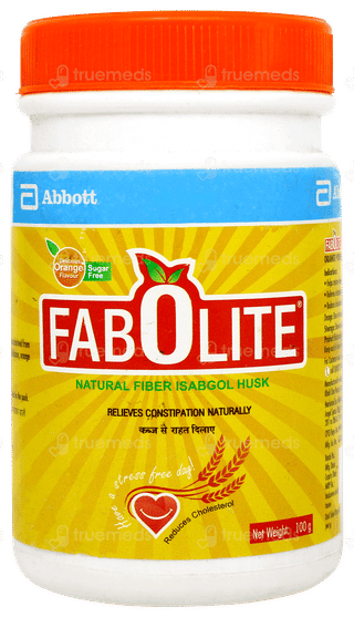 Fabolite Orange Flavour Sugar Free Powder 100gm