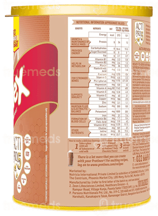 Protinex Tasty Chocolate Flavour Zero Added Sugar Powder 400Gm