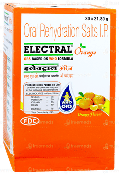 Electral Orange Flavour Powder 21.80gm