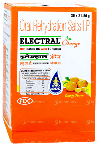 Electral Orange Flavour Powder 21.80gm