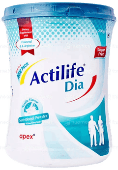 Actilife Dia Vanilla Flavour Sugar Free Powder 200Gm