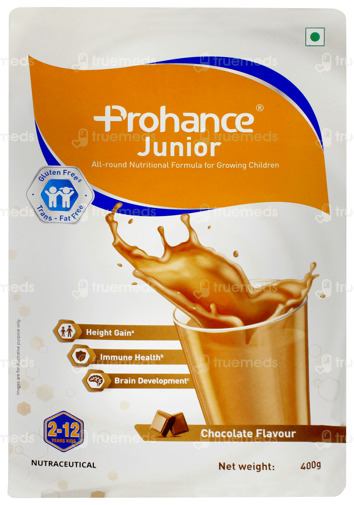 Prohance Junior Chocolate Powder 400 Gm - Uses, Side Effects, Dosage ...