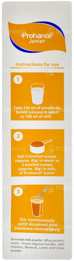 Prohance Junior Chocolate Flavour Powder Jar 400gm