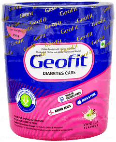 Geofit Diabetes Care Vanilla Flavour 250gm Geofit Diabetes Care Vanilla Flavour 250gm