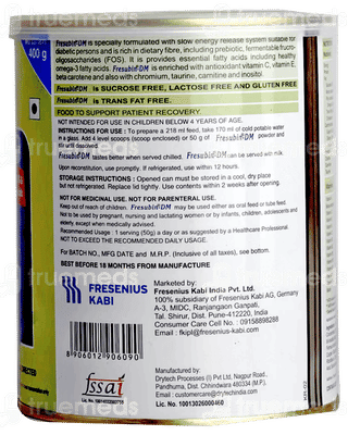 Fresubin Dm Cardamom Flavour Powder Jar 400Gm