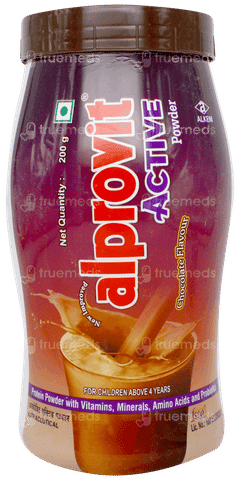 Alprovit Active Chocolate Flavour Powder 200gm Alprovit Active Chocolate Flavour Powder 200gm