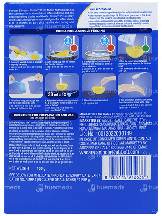Similac Stage 2 From 6 To 12 Months Follow Up Formula Refill Powder 400gm