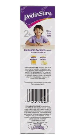 Pediasure 2+ Kids Chocolate Flavour Refill Powder 200gm Pediasure 2+ Kids Chocolate Flavour Refill Powder 200gm