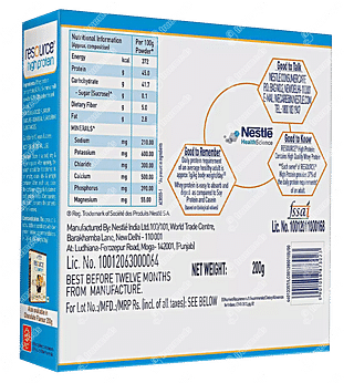 Nestle Resource High Protein Vanilla Powder 200 GM