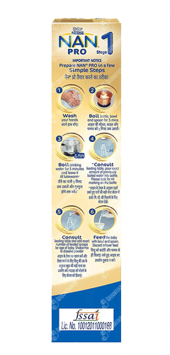 Nestle Nan Pro Stage 1 Up To 6 Months Infant Formula With Probiotic Refill Powder 400gm