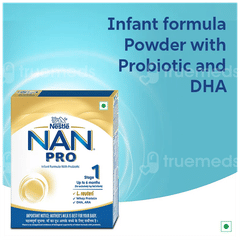 Nestle Nan Pro Stage 1 Up To 6 Months Infant Formula With Probiotic Refill Powder 400Gm