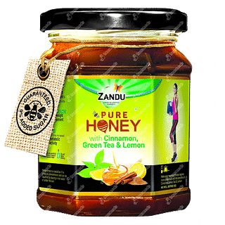 Zandu Pure Honey With Cinnamon Green Tea & Lemon 250gm