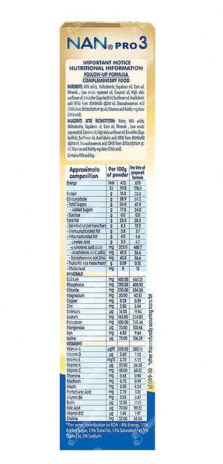 Nestle Nan Pro 3 Powder 400 GM