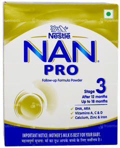 Nestle Nan Pro 3 After 12 Months Up To 18 Months Follow Up Formula Refill Powder 400gm