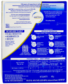 Nestle Nan Pro 3 After 12 Months Up To 18 Months Follow Up Formula Refill Powder 400gm Nestle Nan Pro 3 After 12 Months Up To 18 Months Follow Up Formula Refill Powder 400gm