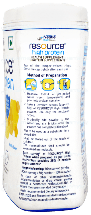 Nestle Resource High Protein Vanilla Flavour Powder Jar 400gm