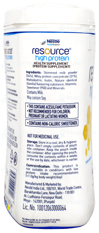 Nestle Resource High Protein Vanilla Flavour Powder Jar 400gm