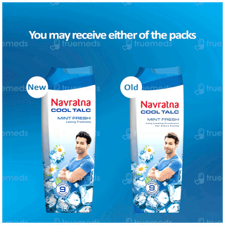 Navratna Mint Fresh Cool Talc 400Gm