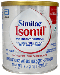 Similac Isomil Up To 24 Months Soy Infant Formula Powder Tin 400gm