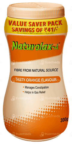 Naturolax-a Orange Flavour Powder 300gm Naturolax-a Orange Flavour Powder 300gm