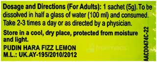 Dabur Pudin Hara Fizz Lemon Powder 5Gm