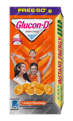 Glucon D Tangy Orange Flavour Refill Powder 125gm