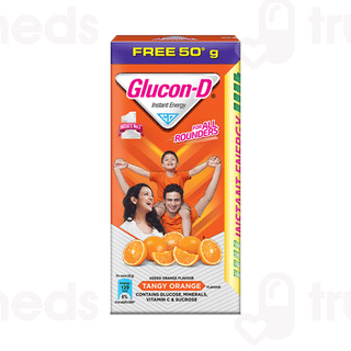 Glucon D Tangy Orange Flavour Refill Powder 75gm With 50gm Free