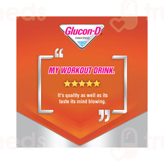 Glucon D Tangy Orange Flavour Refill Powder 75gm With 50gm Free