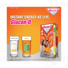 Glucon D Tangy Orange Flavour Refill Powder 75gm With 50gm Free