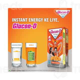 Glucon D Tangy Orange Flavour Refill Powder 75gm With 50gm Free