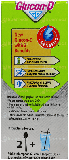 Glucon D Nimbu Pani Flavour 200Gm