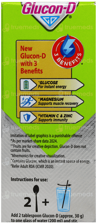 Glucon D Nimbu Pani Flavour 200Gm