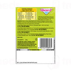 Glucon D Nimbu Pani Flavour 200gm