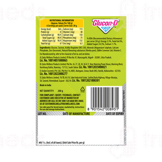 Glucon D Nimbu Pani Flavour 200gm