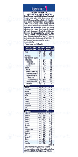 Nestle Lactogen 1 Refill Powder 400gm