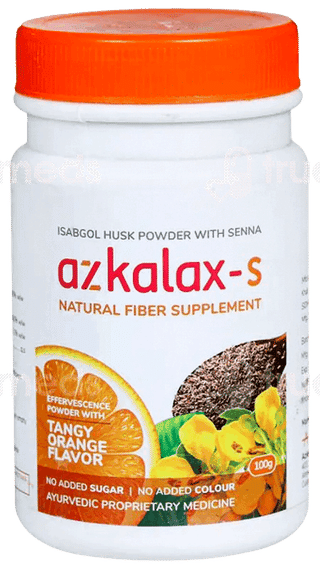 Azkalax S Tangy Orange Flavour No Added Sugar Powder 100Gm