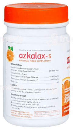 Azkalax S Tangy Orange Flavour No Added Sugar Powder 100Gm
