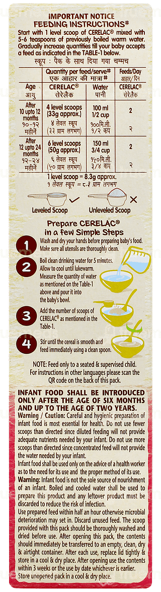 Nestle Cerelac Wheat Rice Mixed Fruit From 10 To 24 Months Baby Cereal 300gm