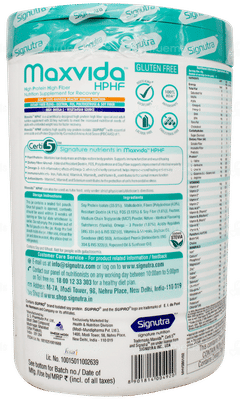 Maxvida Hphf Vanilla Flavour Zero Sucrose Powder Jar 400gm