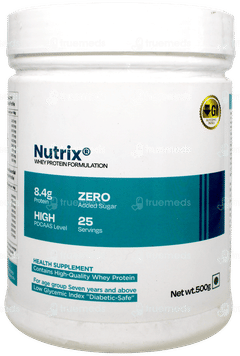 Nutrix Whey Protein Zero Added Sugar 500gm
