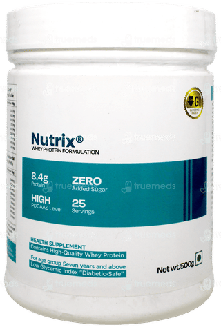 Nutrix Whey Protein Zero Added Sugar 500gm