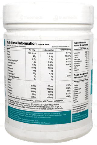 Nutrix Whey Protein Zero Added Sugar 500gm