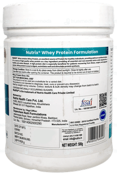 Nutrix Whey Protein Zero Added Sugar 500gm