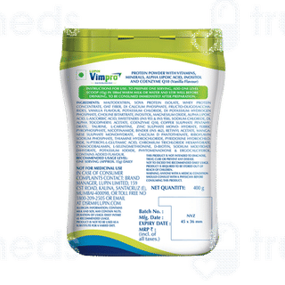 Lupin Vimpro Vanilla Flavour Powder Jar 400gm