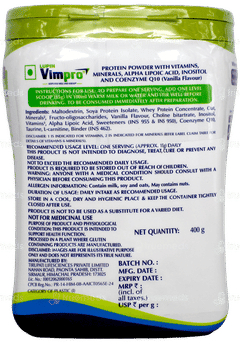 Lupin Vimpro Vanilla Flavour Powder Jar 400Gm