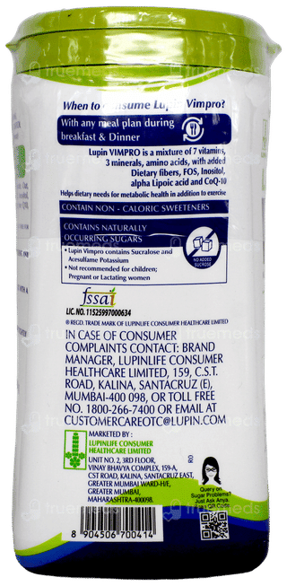 Lupin Vimpro Vanilla Flavour Powder Jar 400Gm