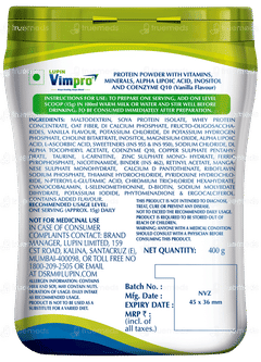 Lupin Vimpro Vanilla Flavour Powder Jar 400gm