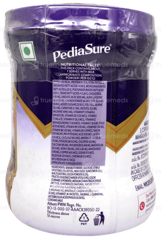Pediasure 2 To 6 Years Old Chocolate Flavour Powder Jar 200Gm