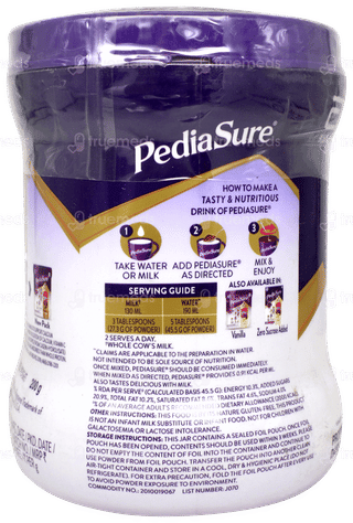 Pediasure 2 To 6 Years Old Chocolate Flavour Powder Jar 200Gm